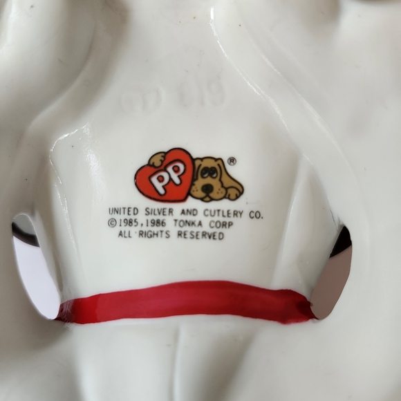 Vintage White Ceramic Mug with Red Accent - Picture 1 of 7